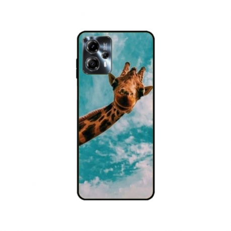 Husa personalizata tip carcasa HQPrint pentru Motorola Moto G13, model Giraffe 2, multicolor, S1D1M0096