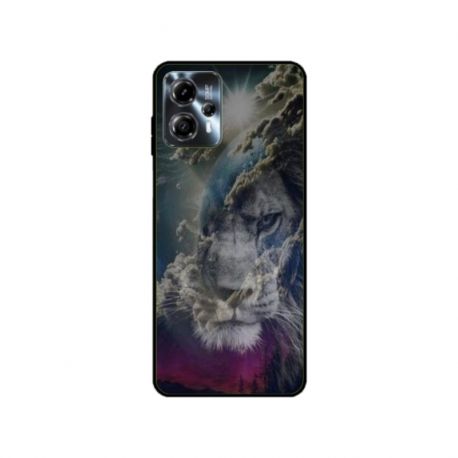 Husa personalizata tip carcasa HQPrint pentru Motorola Moto G13, model Lion 4, multicolor, S1D1M0120