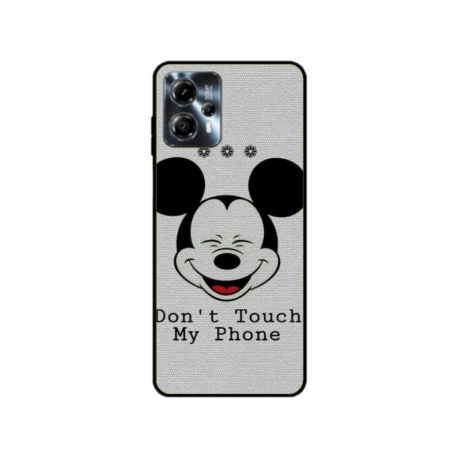 Husa personalizata tip carcasa HQPrint pentru Motorola Moto G13, model Dont Touch my Phone 3, multicolor, S1D1M0123