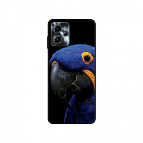 Husa personalizata tip carcasa HQPrint pentru Motorola Moto G13, model Blue Parrot, multicolor, S1D1M0145