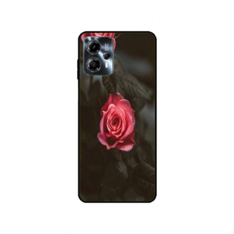 Husa personalizata tip carcasa HQPrint pentru Motorola Moto G13, model Flowers 11, multicolor, S1D1M0156
