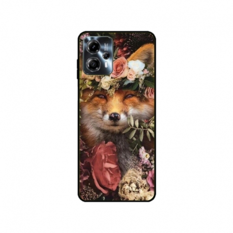 Husa personalizata tip carcasa HQPrint pentru Motorola Moto G13, model Fox, multicolor, S1D1M0213