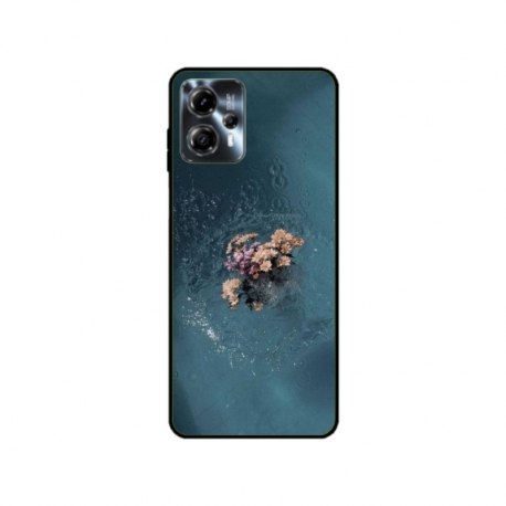 Husa personalizata tip carcasa HQPrint pentru Motorola Moto G13, model Flowers 15, multicolor, S1D1M0215