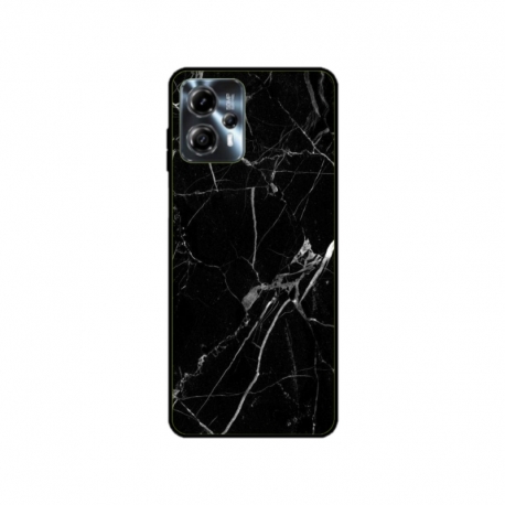 Husa personalizata tip carcasa HQPrint pentru Motorola Moto G13, model Black Marble, multicolor, S1D1M0229