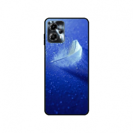 Husa personalizata tip carcasa HQPrint pentru Motorola Moto G13, model Pana, multicolor, S1D1M0236