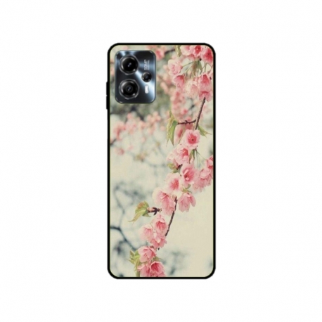 Husa personalizata tip carcasa HQPrint pentru Motorola Moto G13, model Flowers 18, multicolor, S1D1M0245