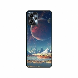 Husa personalizata tip carcasa HQPrint pentru Motorola Moto G13, model Alien Planet, multicolor, S1D1M0264
