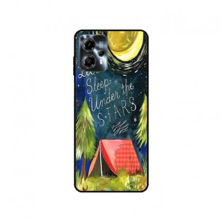 Husa personalizata tip carcasa HQPrint pentru Motorola Moto G13, model Lets sleep under the STARS, multicolor, S1D1M0268