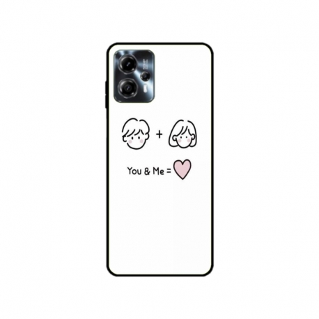 Husa personalizata tip carcasa HQPrint pentru Motorola Moto G13, model You and Me, multicolor, S1D1M0274