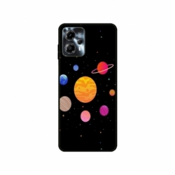 Husa personalizata tip carcasa HQPrint pentru Motorola Moto G13, model Colorful Galaxy, multicolor, S1D1M0283