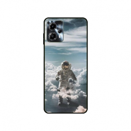 Husa personalizata tip carcasa HQPrint pentru Motorola Moto G13, model Astronaut in the Clouds, multicolor, S1D1M0290