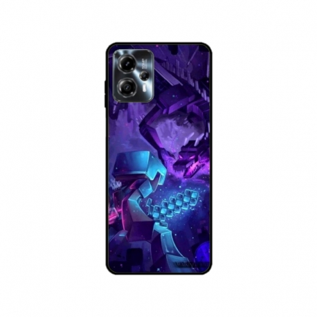 Husa personalizata tip carcasa HQPrint pentru Motorola Moto G13, model Ender Dragon, multicolor, S1D1M0304