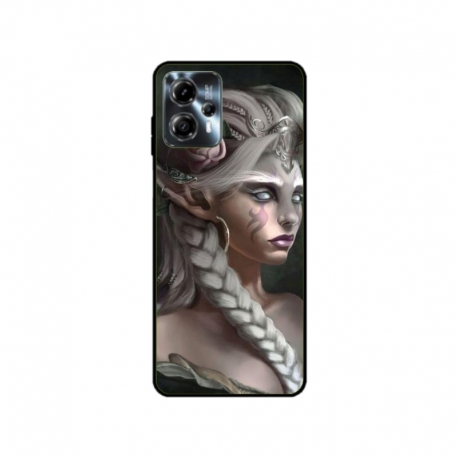 Husa personalizata tip carcasa HQPrint pentru Motorola Moto G13, model Alien Queen, multicolor, S1D1M0308