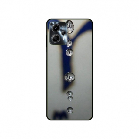 Husa personalizata tip carcasa HQPrint pentru Motorola Moto G13, model Droplets, multicolor, S1D1M0353