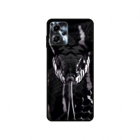 Husa personalizata tip carcasa HQPrint pentru Motorola Moto G13, model Snake, multicolor, S1D1M0378