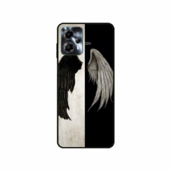 Husa personalizata tip carcasa HQPrint pentru Motorola Moto G23, model Angel Wings, multicolor, S1D1M0004