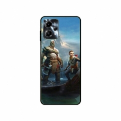 Husa personalizata tip carcasa HQPrint pentru Motorola Moto G23, model God of War 1, multicolor, S1D1M0008