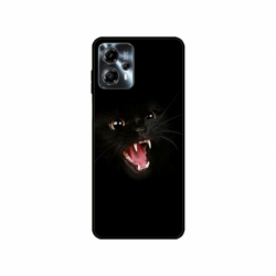Husa personalizata tip carcasa HQPrint pentru Motorola Moto G23, model Black Cat 2, multicolor, S1D1M0016
