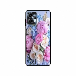 Husa personalizata tip carcasa HQPrint pentru Motorola Moto G23, model Flowers 1, multicolor, S1D1M0026