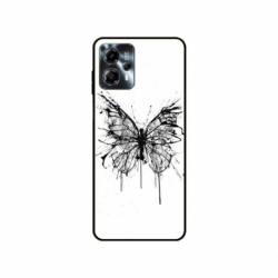 Husa personalizata tip carcasa HQPrint pentru Motorola Moto G23, model Butterfly 3, multicolor, S1D1M0030