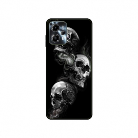 Husa personalizata tip carcasa HQPrint pentru Motorola Moto G23, model Skulls, multicolor, S1D1M0032