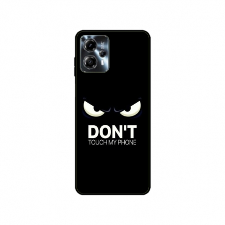 Husa personalizata tip carcasa HQPrint pentru Motorola Moto G23, model Dont touch my phone 1, multicolor, S1D1M0035