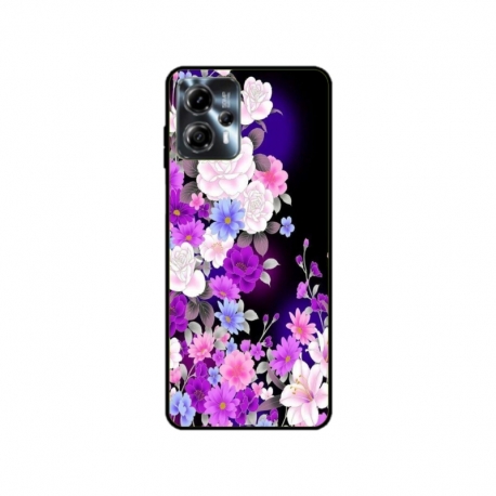 Husa personalizata tip carcasa HQPrint pentru Motorola Moto G23, model Flowers 3, multicolor, S1D1M0039