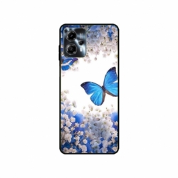 Husa personalizata tip carcasa HQPrint pentru Motorola Moto G23, model Butterfly 4, multicolor, S1D1M0041