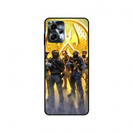 Husa personalizata tip carcasa HQPrint pentru Motorola Moto G23, model Counter Strike, multicolor, S1D1M0062