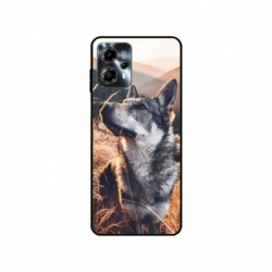 Husa personalizata tip carcasa HQPrint pentru Motorola Moto G23, model Dog 1, multicolor, S1D1M0064