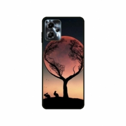 Husa personalizata tip carcasa HQPrint pentru Motorola Moto G23, model Moon Tree, multicolor, S1D1M0068