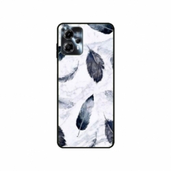 Husa personalizata tip carcasa HQPrint pentru Motorola Moto G23, model Leaf Design 2, multicolor, S1D1M0071