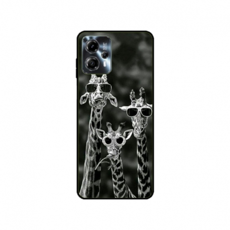 Husa personalizata tip carcasa HQPrint pentru Motorola Moto G23, model Zebra 1, multicolor, S1D1M0086