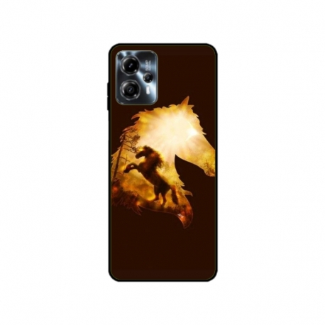 Husa personalizata tip carcasa HQPrint pentru Motorola Moto G23, model Horse 1, multicolor, S1D1M0098