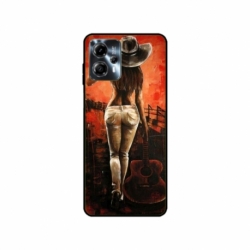 Husa personalizata tip carcasa HQPrint pentru Motorola Moto G23, model Sexy Lady, multicolor, S1D1M0113
