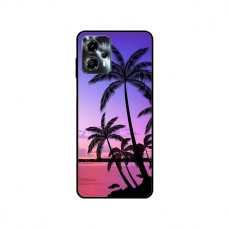Husa personalizata tip carcasa HQPrint pentru Motorola Moto G23, model Beach View 2, multicolor, S1D1M0137