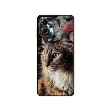 Husa personalizata tip carcasa HQPrint pentru Motorola Moto G23, model Cat 1, multicolor, S1D1M0143