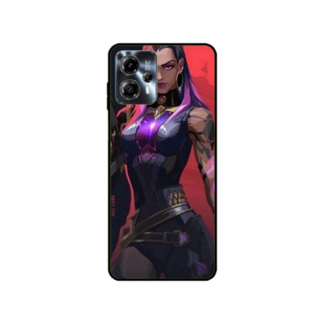 Husa personalizata tip carcasa HQPrint pentru Motorola Moto G23, model Valorant, multicolor, S1D1M0157