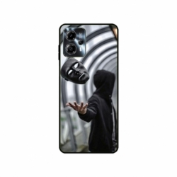 Husa personalizata tip carcasa HQPrint pentru Motorola Moto G23, model Mask, multicolor, S1D1M0199