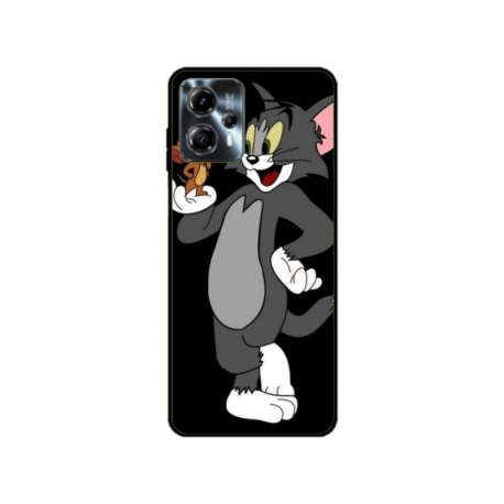 Husa personalizata tip carcasa HQPrint pentru Motorola Moto G23, model Tom and Jerry 2, multicolor, S1D1M0204