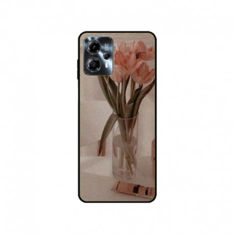 Husa personalizata tip carcasa HQPrint pentru Motorola Moto G23, model Flowers 14, multicolor, S1D1M0208