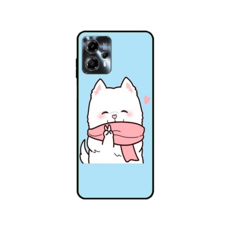 Husa personalizata tip carcasa HQPrint pentru Motorola Moto G23, model Cute Puppy, multicolor, S1D1M0232