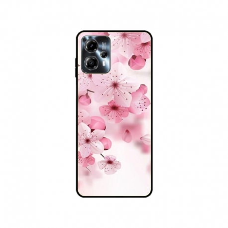 Husa personalizata tip carcasa HQPrint pentru Motorola Moto G23, model Flowers 17, multicolor, S1D1M0241