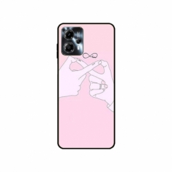 Husa personalizata tip carcasa HQPrint pentru Motorola Moto G23, model Infinity Togeter, multicolor, S1D1M0251
