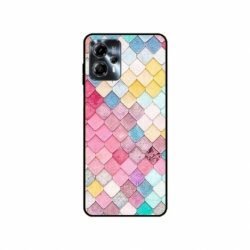 Husa personalizata tip carcasa HQPrint pentru Motorola Moto G23, model Color Scales, multicolor, S1D1M0258