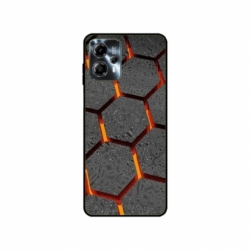 Husa personalizata tip carcasa HQPrint pentru Motorola Moto G23, model Lava Hex, multicolor, S1D1M0265