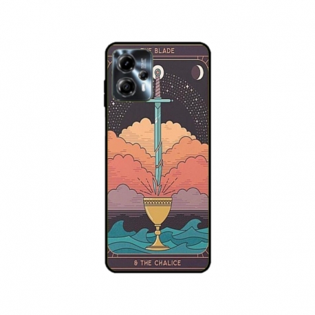 Husa personalizata tip carcasa HQPrint pentru Motorola Moto G23, model Tarrot, multicolor, S1D1M0267
