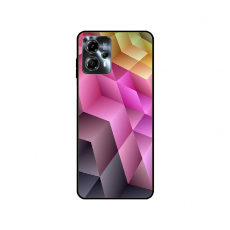 Husa personalizata tip carcasa HQPrint pentru Motorola Moto G23, model Colorful 1, multicolor, S1D1M0273