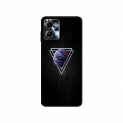 Husa personalizata tip carcasa HQPrint pentru Motorola Moto G23, model Triangle Planet, multicolor, S1D1M0278