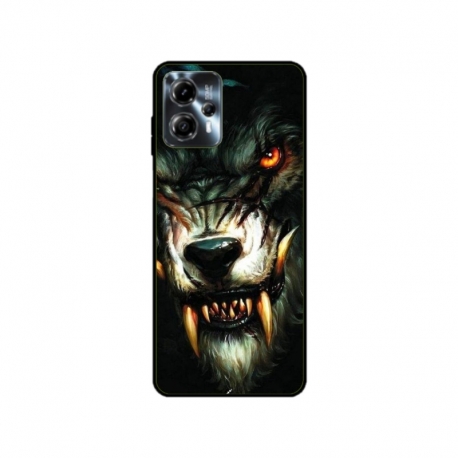 Husa personalizata tip carcasa HQPrint pentru Motorola Moto G23, model Wolf, multicolor, S1D1M0286